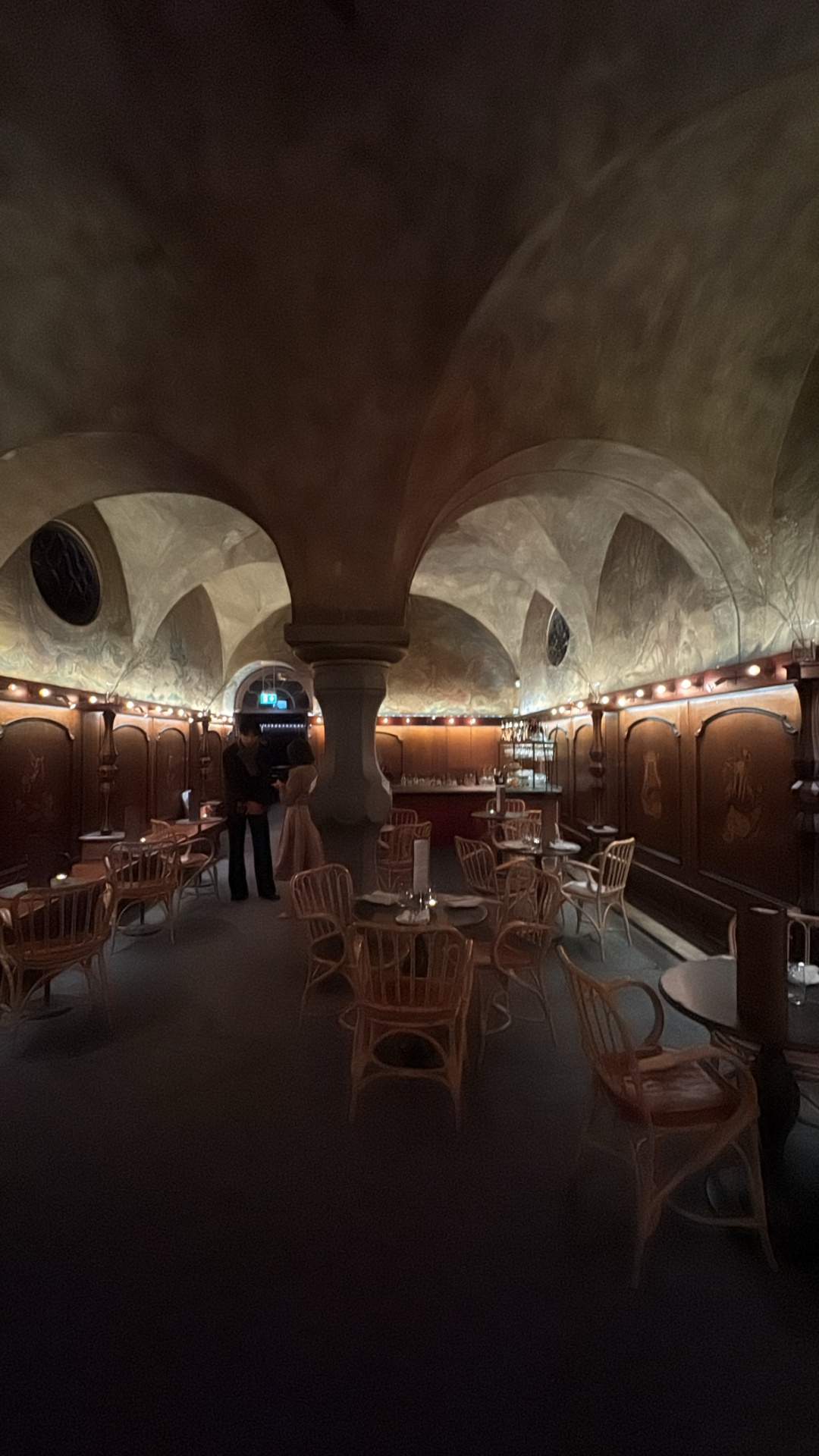 the room · vaults & candlelight